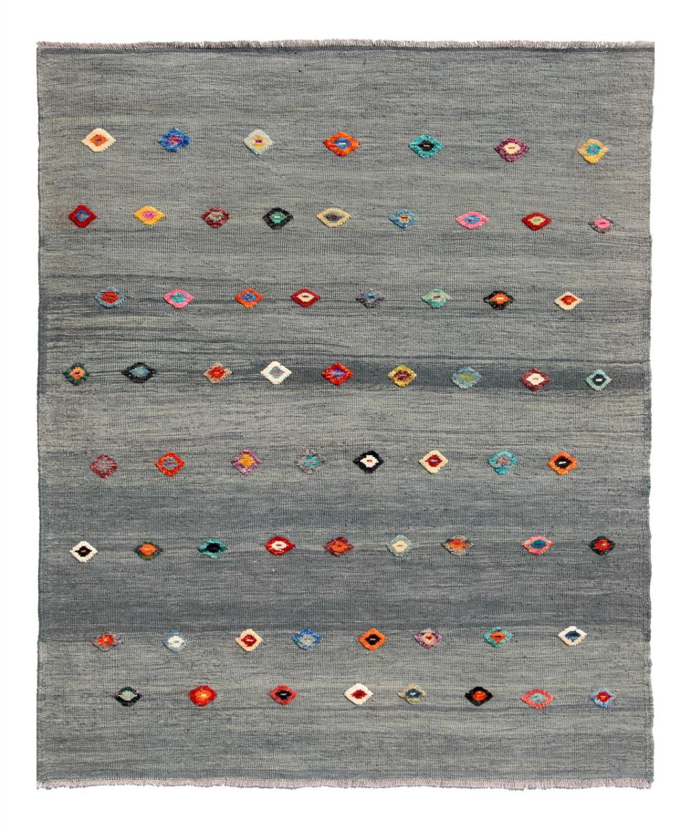 Alfombra afgana Kilim Afghan Nimbaft Edition 204x162 204x162, Alfombra persa Tejido a mano