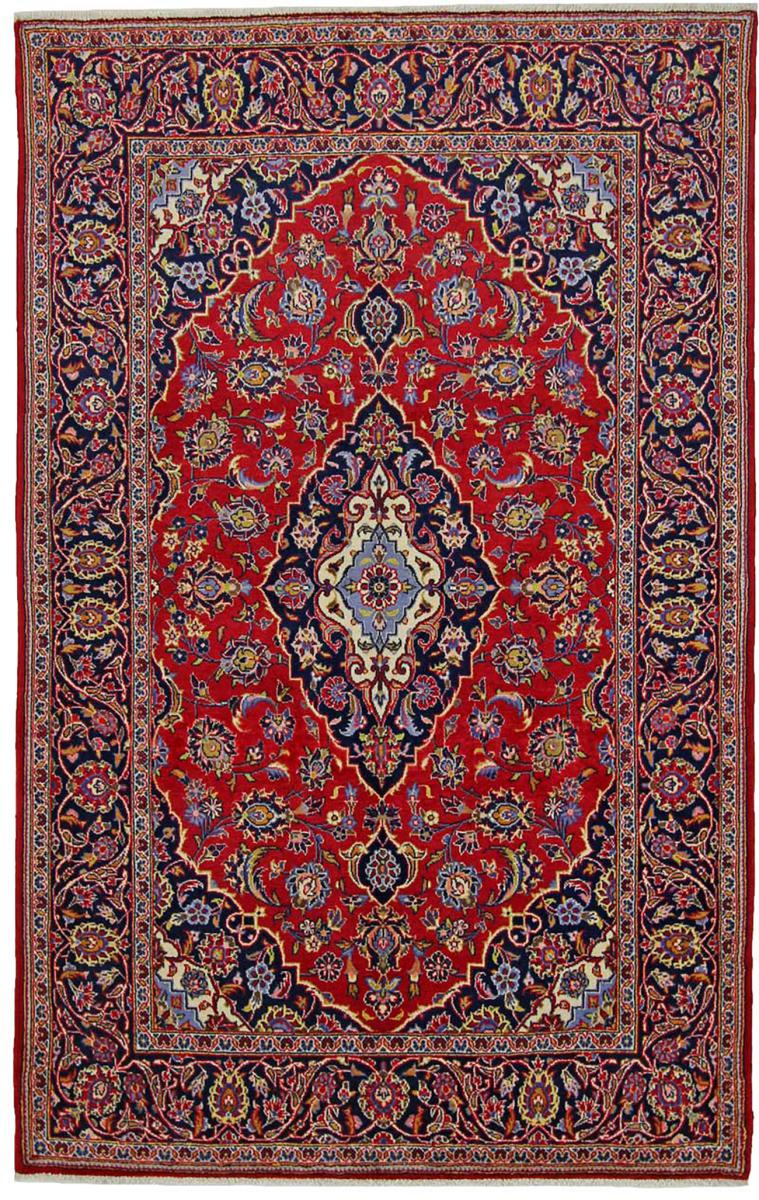 Persisk tæppe Keshan 214x138 214x138, Persisk tæppe Knyttet i hånden