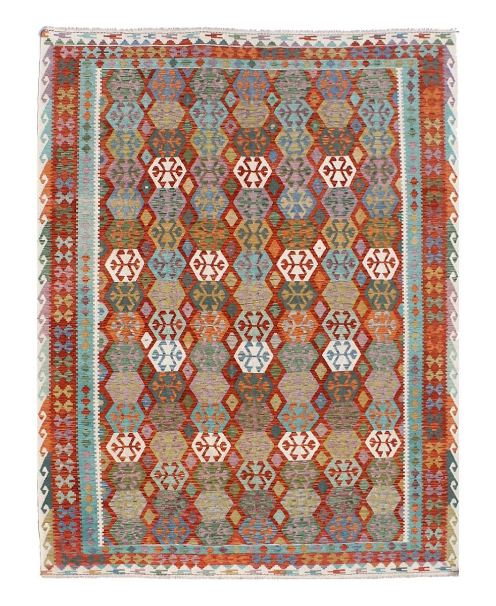 Dywan afgański Kilim Afghan 404x310 404x310, Dywan perski Ręcznie tkane