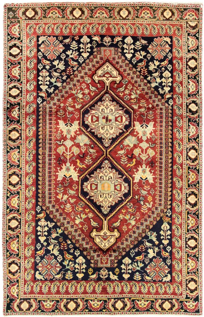 Tapis persan Shiraz 227x143 227x143, Tapis persan Noué à la main