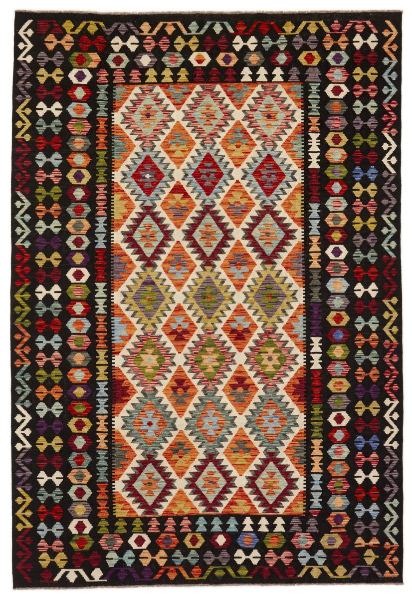 Tapete afegão Kilim Afegão 302x205 302x205, Tapete persa Tecido à mão