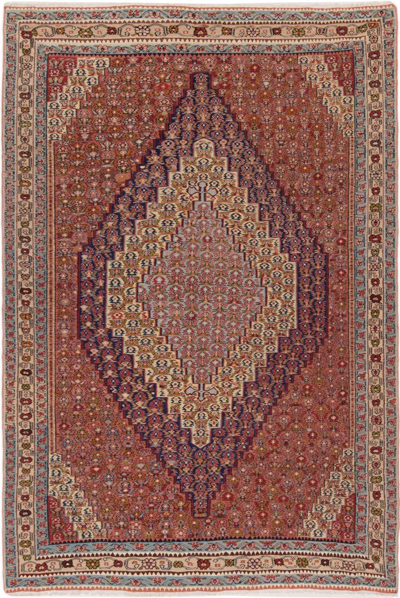 Tapete persa Kilim Senneh 289x198 289x198, Tapete persa Atado à mão