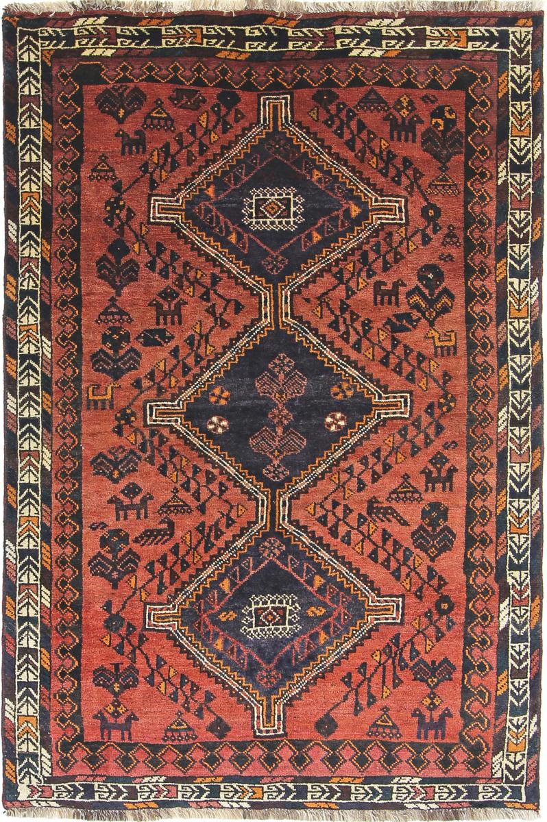 Persisk tæppe Ghashghai 234x156 234x156, Persisk tæppe Knyttet i hånden