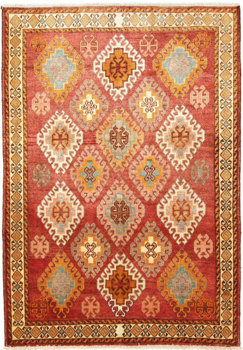 Tapete persa Ghashghai 194x136 194x136, Tapete persa Atado à mão