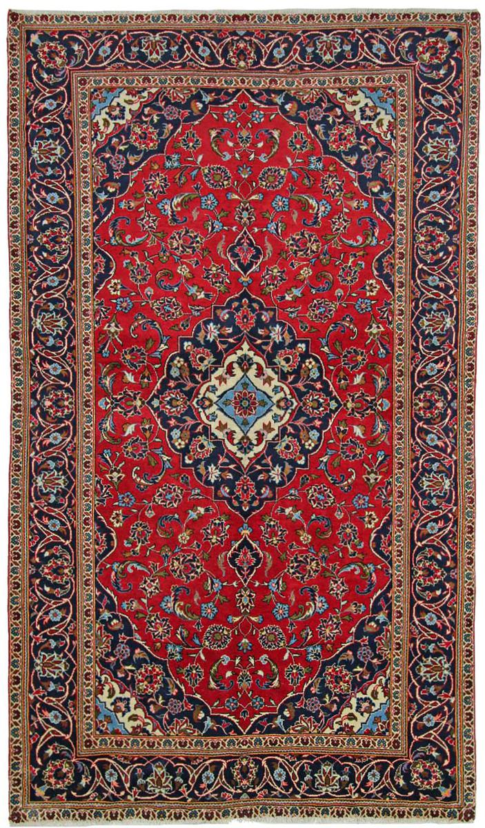 Persisk tæppe Keshan 261x146 261x146, Persisk tæppe Knyttet i hånden