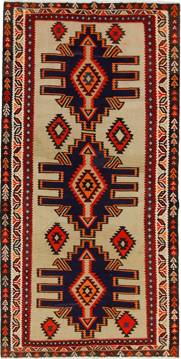 Tapete persa Kilim Fars Azerbaijan Antigo 303x151 303x151, Tapete persa Tecido à mão