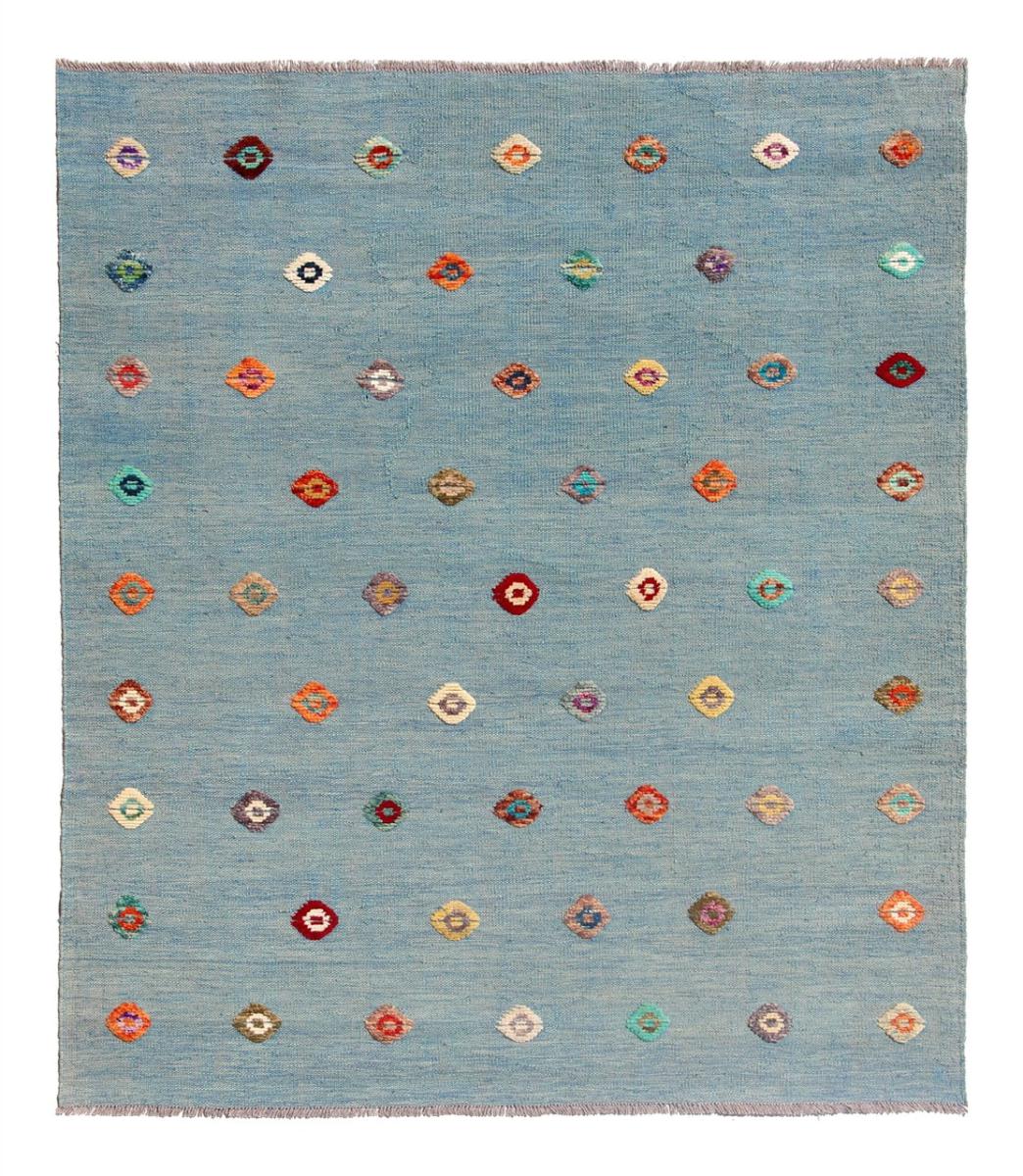 Alfombra afgana Kilim Afghan Nimbaft Edition 197x159 197x159, Alfombra persa Tejido a mano