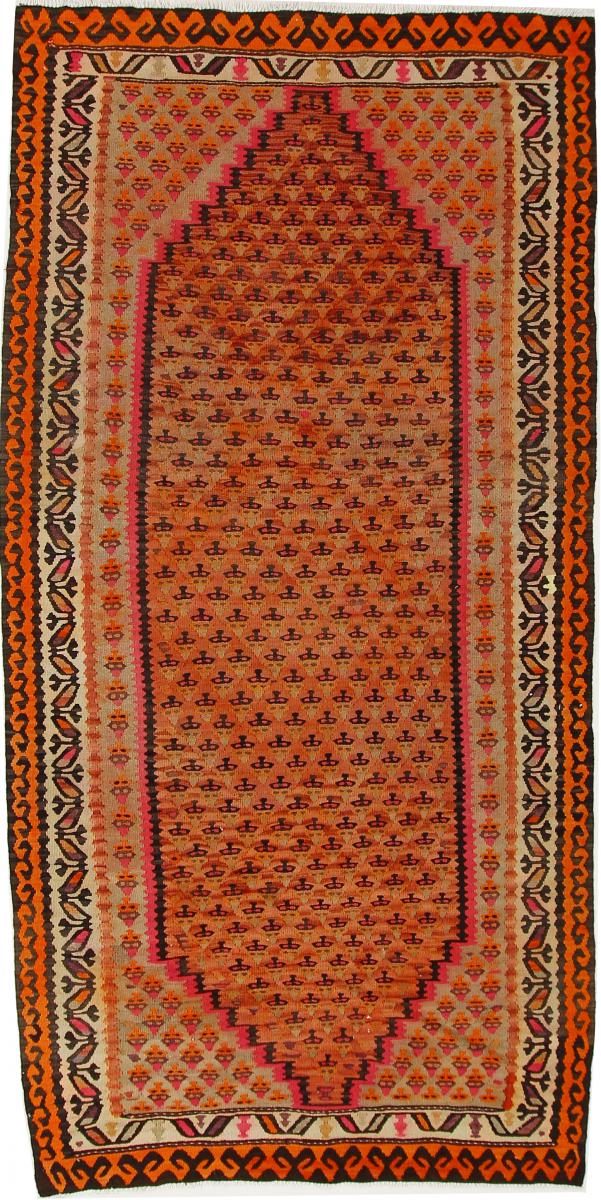 Tapete persa Kilim Fars Azerbaijan Antigo 286x142 286x142, Tapete persa Tecido à mão