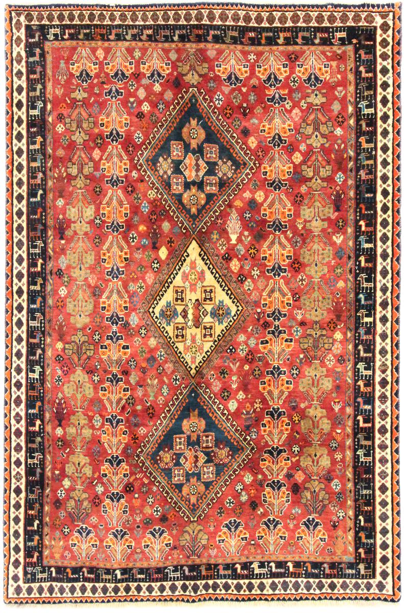 Tapete persa Shiraz 238x157 238x157, Tapete persa Atado à mão