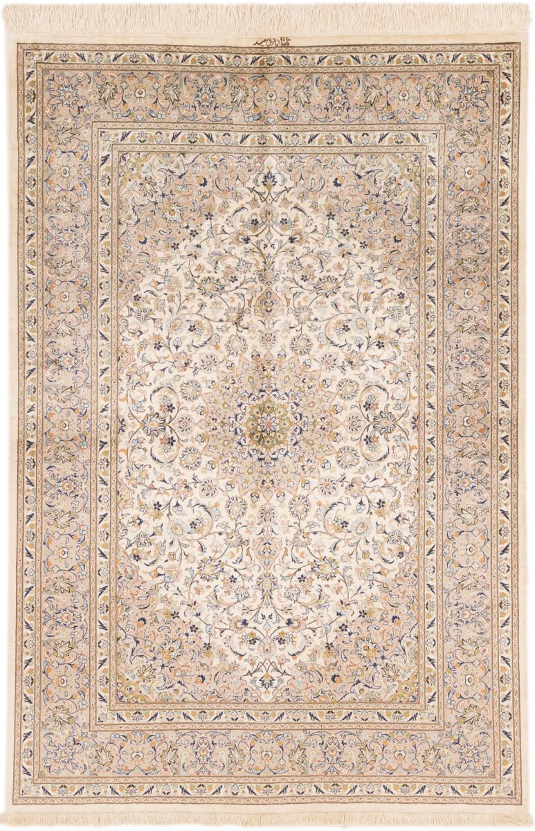Persian Rug Keshan Silk Warp 190x124 190x124, Persian Rug Knotted by hand