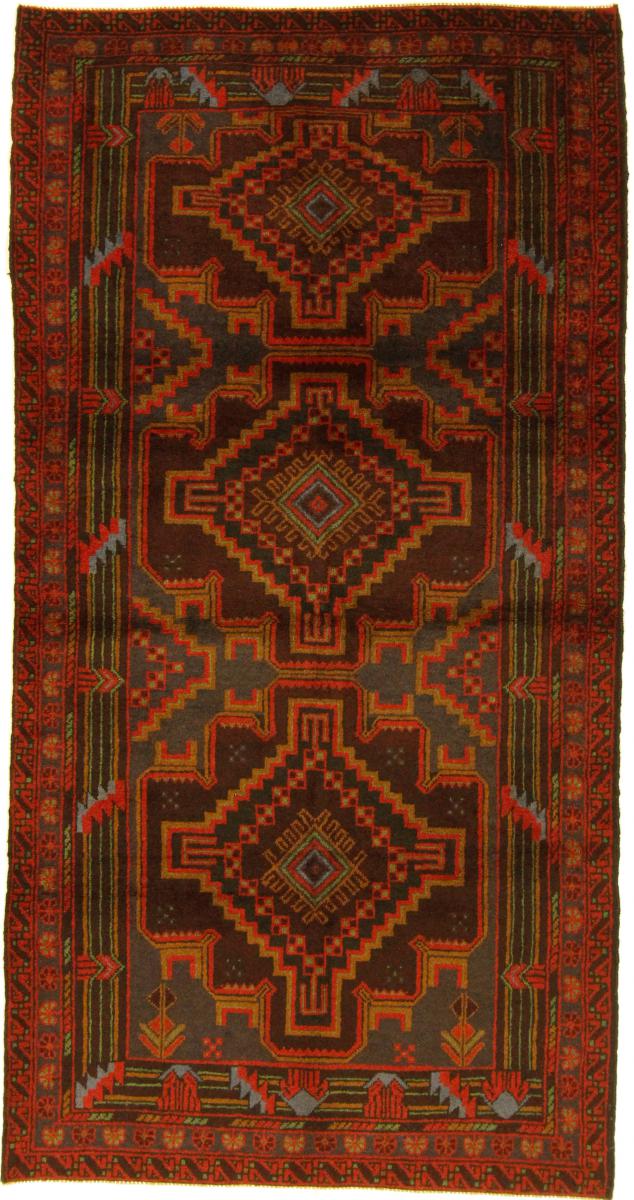 Tapis afghan Baloutche 199x103 199x103, Tapis persan Noué à la main
