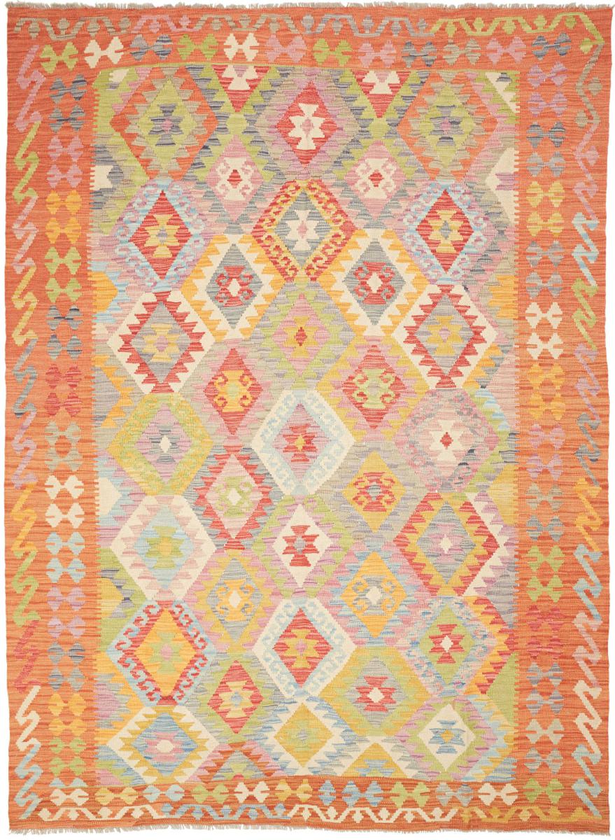 Afghan rug Kilim Afghan 252x183 252x183, Persian Rug Woven by hand