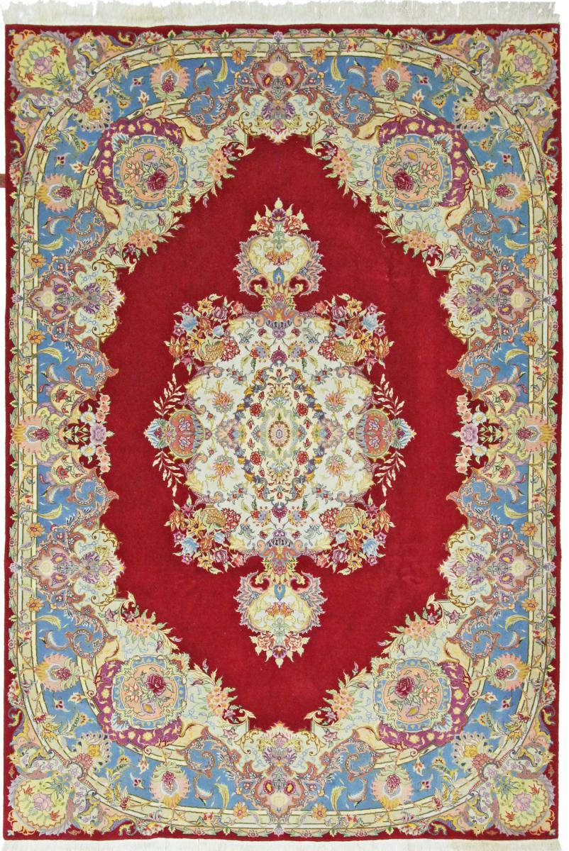 Tapete persa Tabriz 50Raj 299x199 299x199, Tapete persa Atado à mão