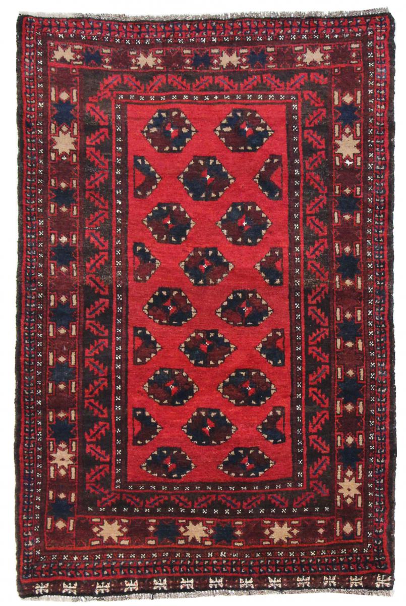 Tapete persa Balúchi 155x103 155x103, Tapete persa Atado à mão