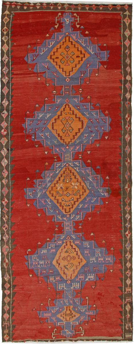 Tapete persa Kilim Fars Azerbaijan Antigo 389x147 389x147, Tapete persa Tecido à mão