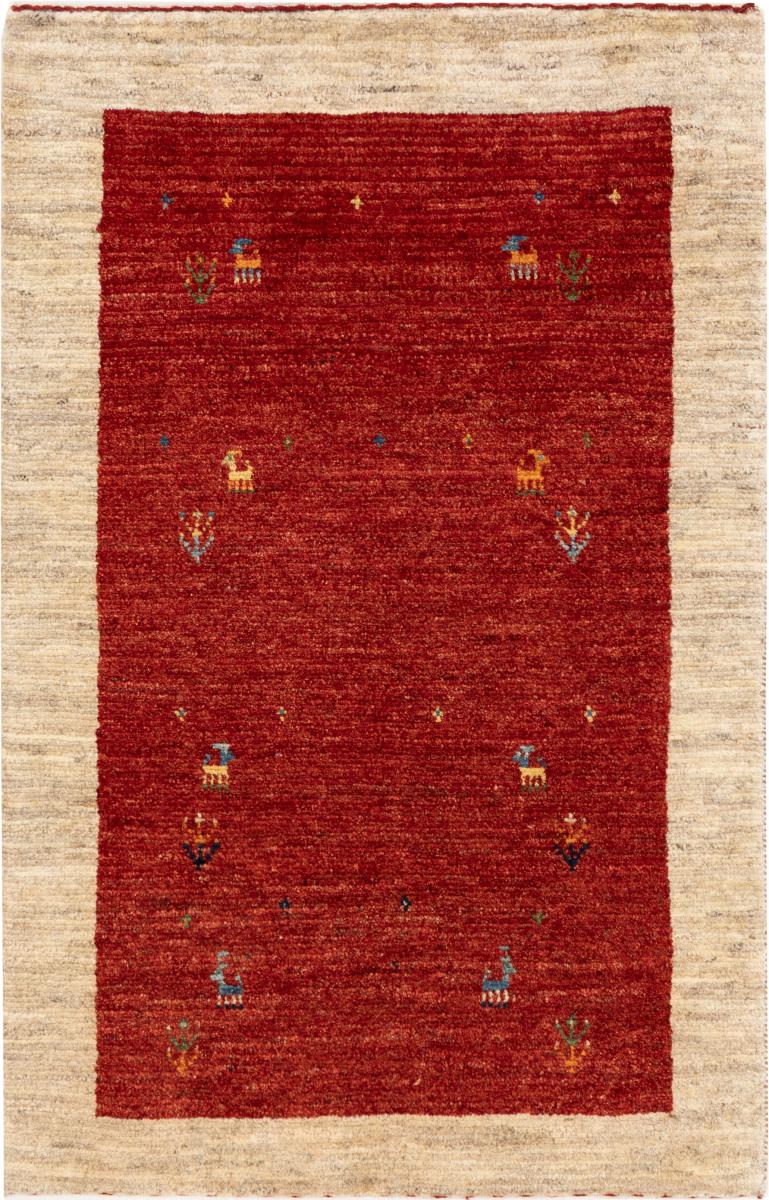 Tapis persan Persan Gabbeh Zagros 121x86 121x86, Tapis persan Noué à la main