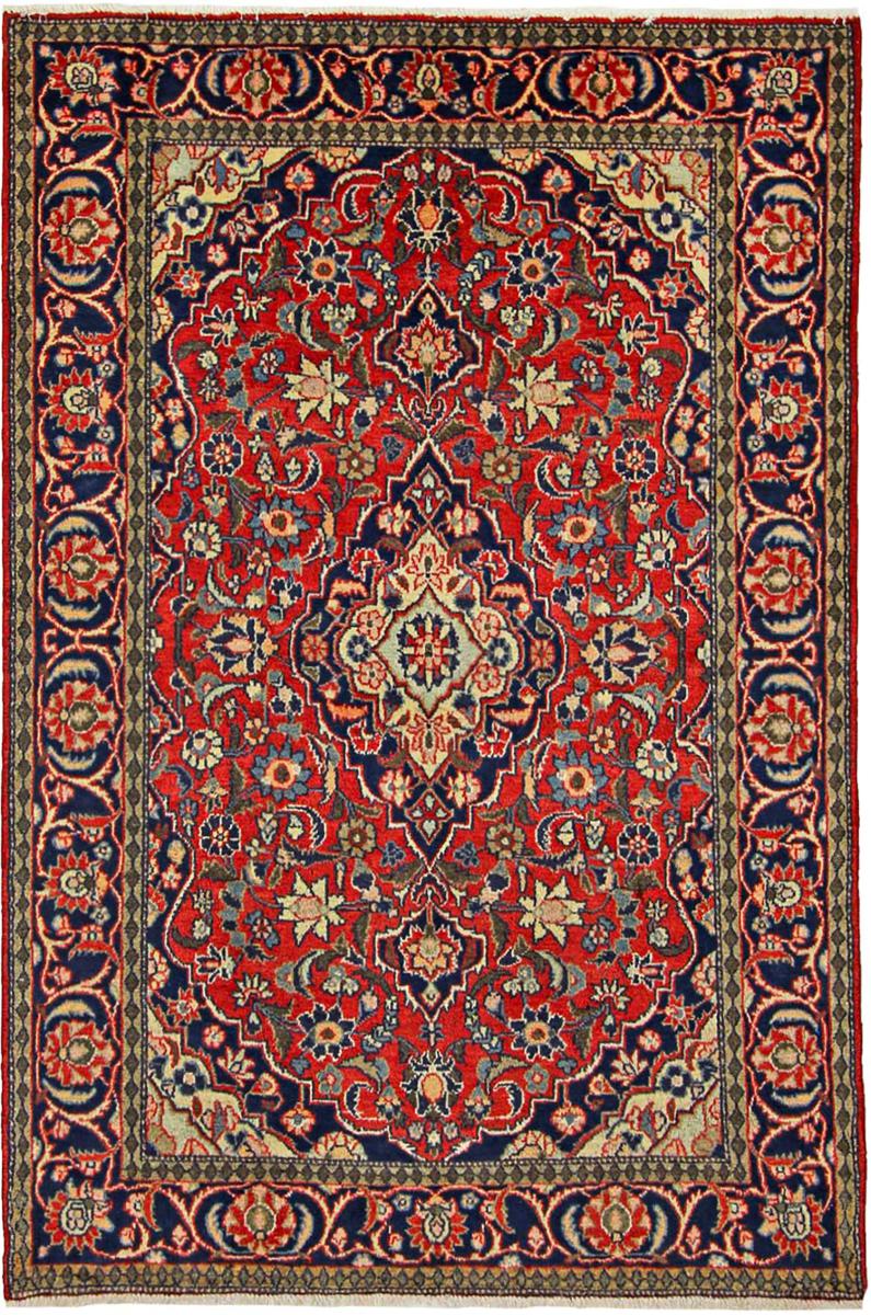 Persisk tæppe Keshan 197x134 197x134, Persisk tæppe Knyttet i hånden