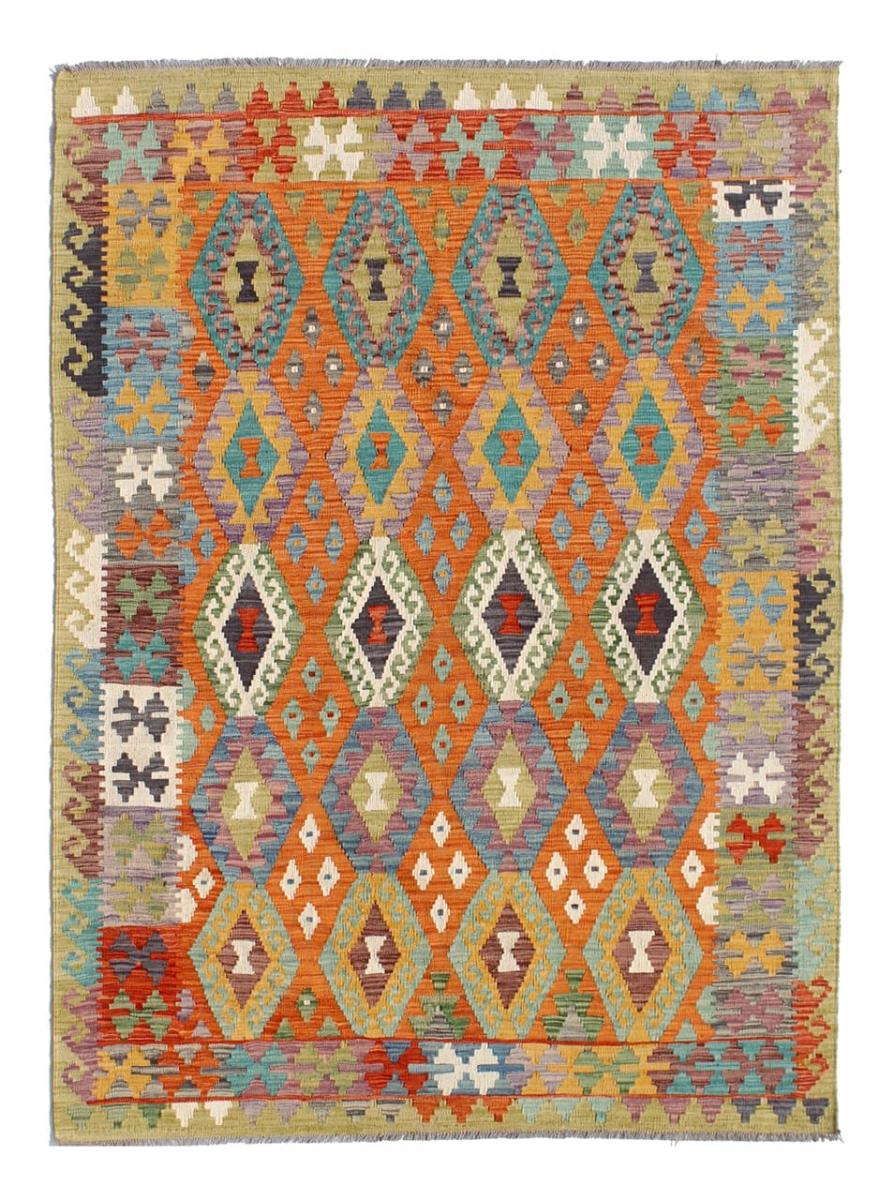 Afghan rug Kilim Afghan 7'11"x5'9" 7'11"x5'9", Persian Rug Woven by hand