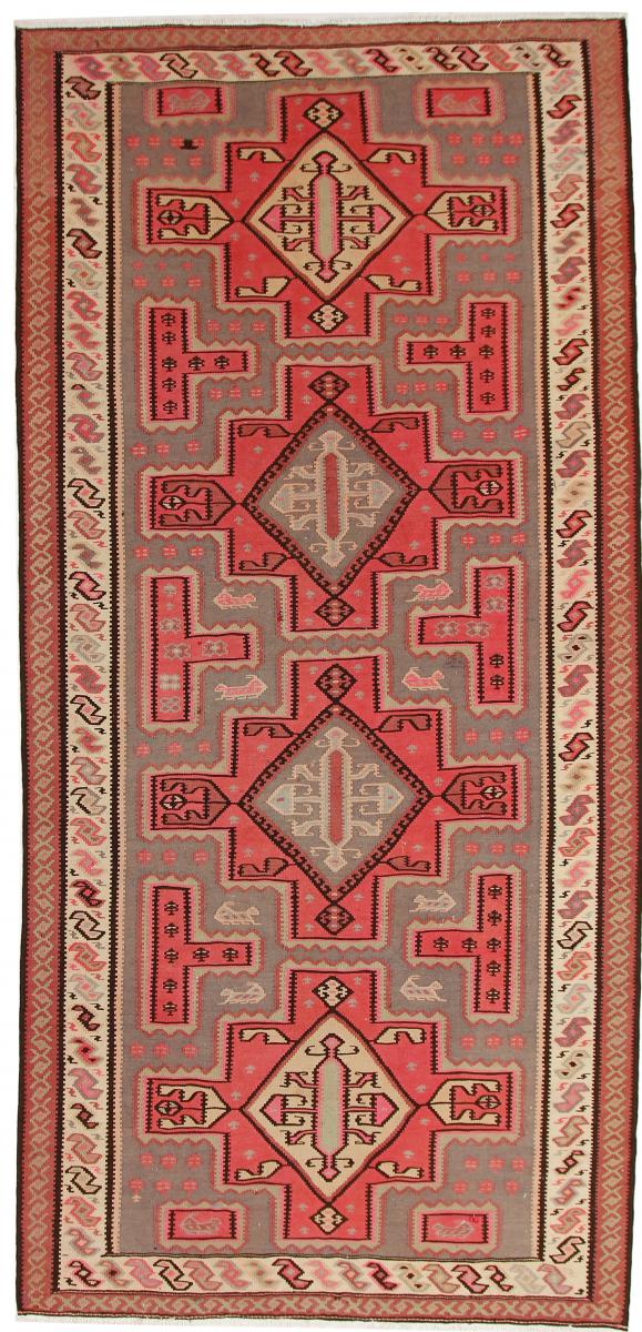 Tapete persa Kilim Fars Azerbaijan Antigo 371x181 371x181, Tapete persa Tecido à mão