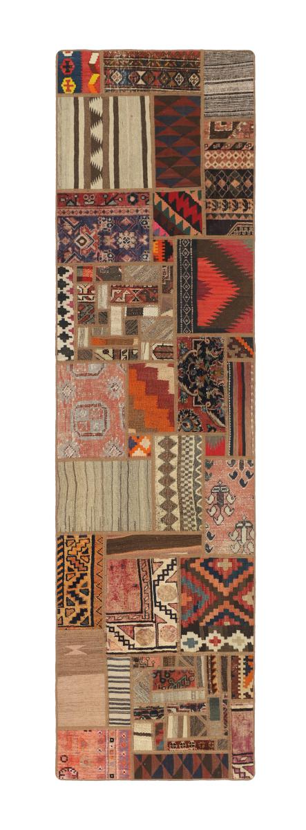 Περσικό χαλί Κιλίμ Patchwork 299x81 299x81, Περσικό χαλί Χειροποίητη ύφανση