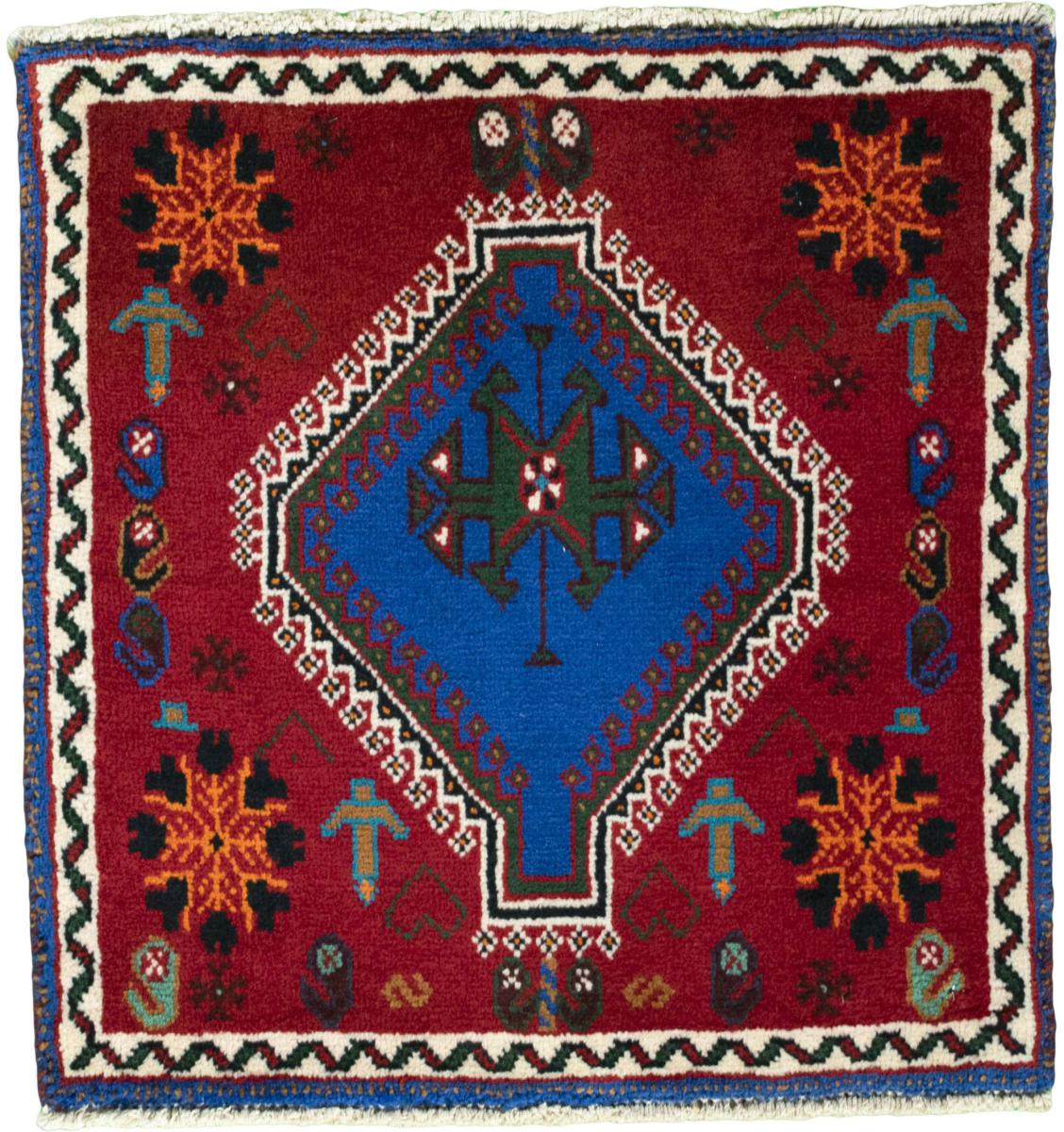 Persian Rug Shiraz 64x61 64x61, Persian Rug Knotted by hand