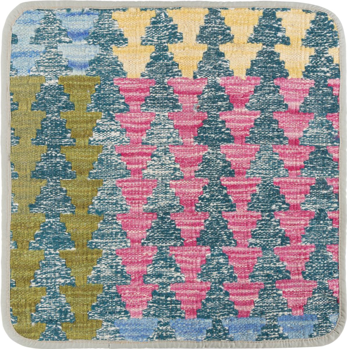 Afghanska mattan Kilim Afghan Kuddfodral 45x45 45x45, Persisk matta Knuten för hand