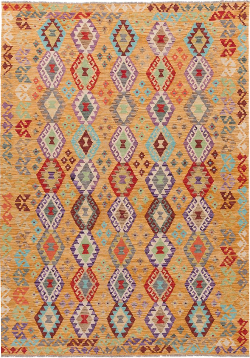 Tapete afegão Kilim Afegão 296x210 296x210, Tapete persa Tecido à mão