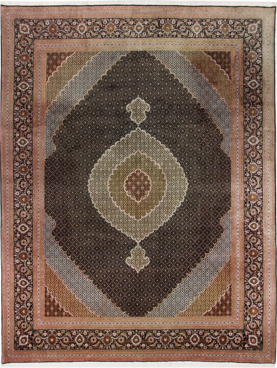 Perzsa szőnyeg Tabriz Mahi Sherkat 13'0"x9'10" 13'0"x9'10", Perzsa szőnyeg Kézzel csomózva