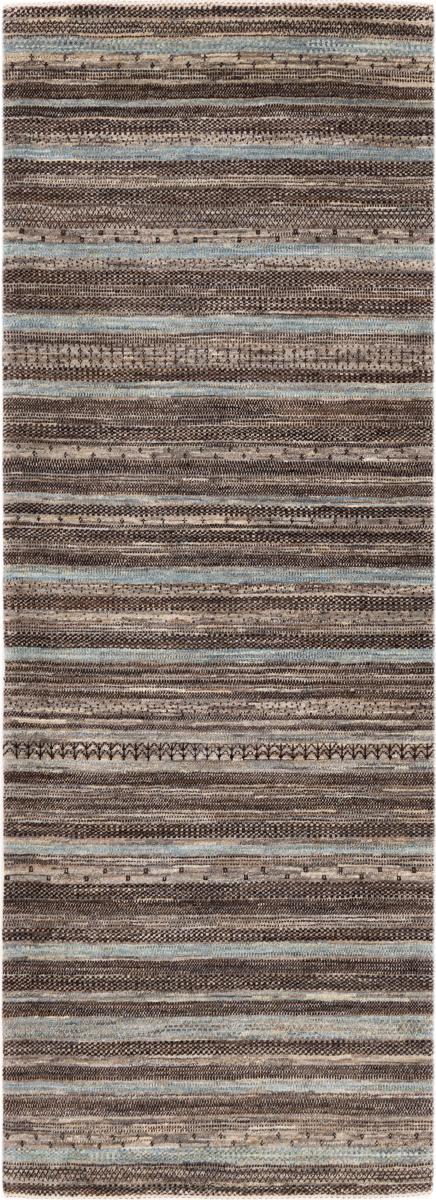 Tapis persan Persan Gabbeh Loribaft Natura 215x76 215x76, Tapis persan Noué à la main