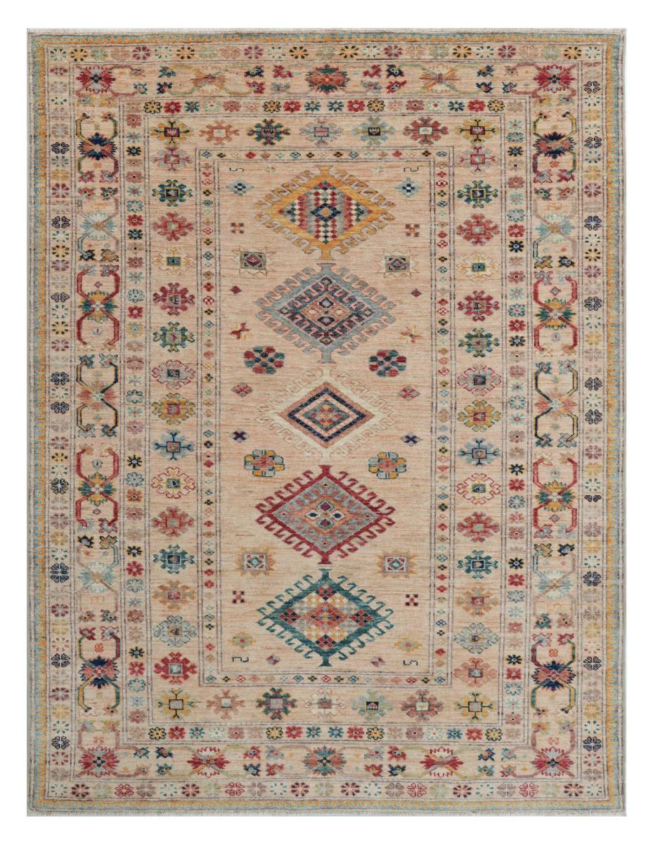 Pakistani rug Super Kazak 196x151 196x151, Persian Rug Knotted by hand