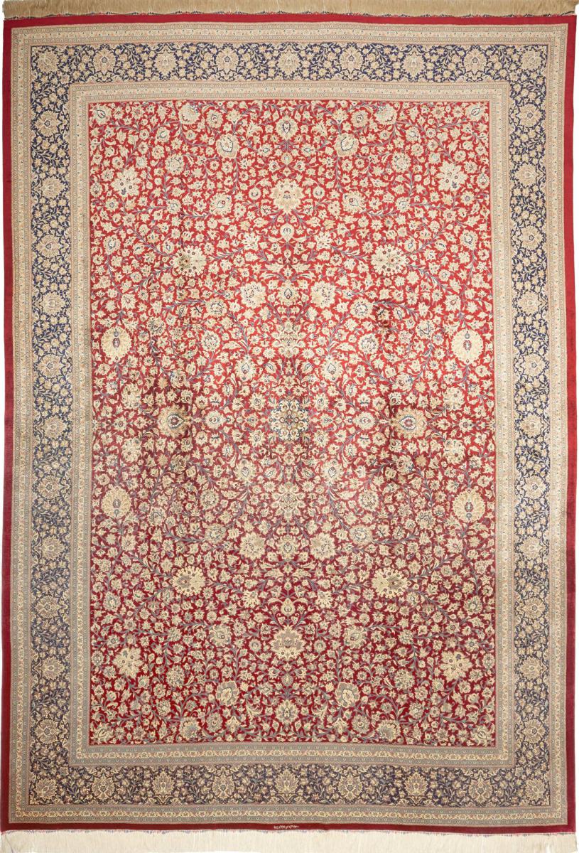 Persian Rug Qum Silk 353x245 353x245, Persian Rug Knotted by hand