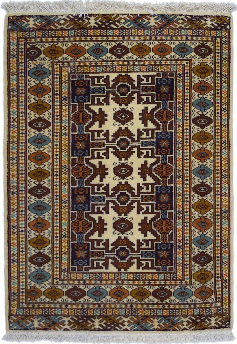 Alfombra persa Turkaman Semi Antiguo 91x69 91x69, Alfombra persa Anudado a mano