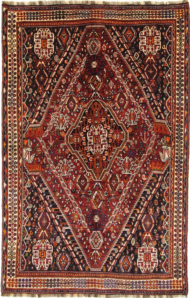 Persisk tæppe Ghashghai 251x163 251x163, Persisk tæppe Knyttet i hånden