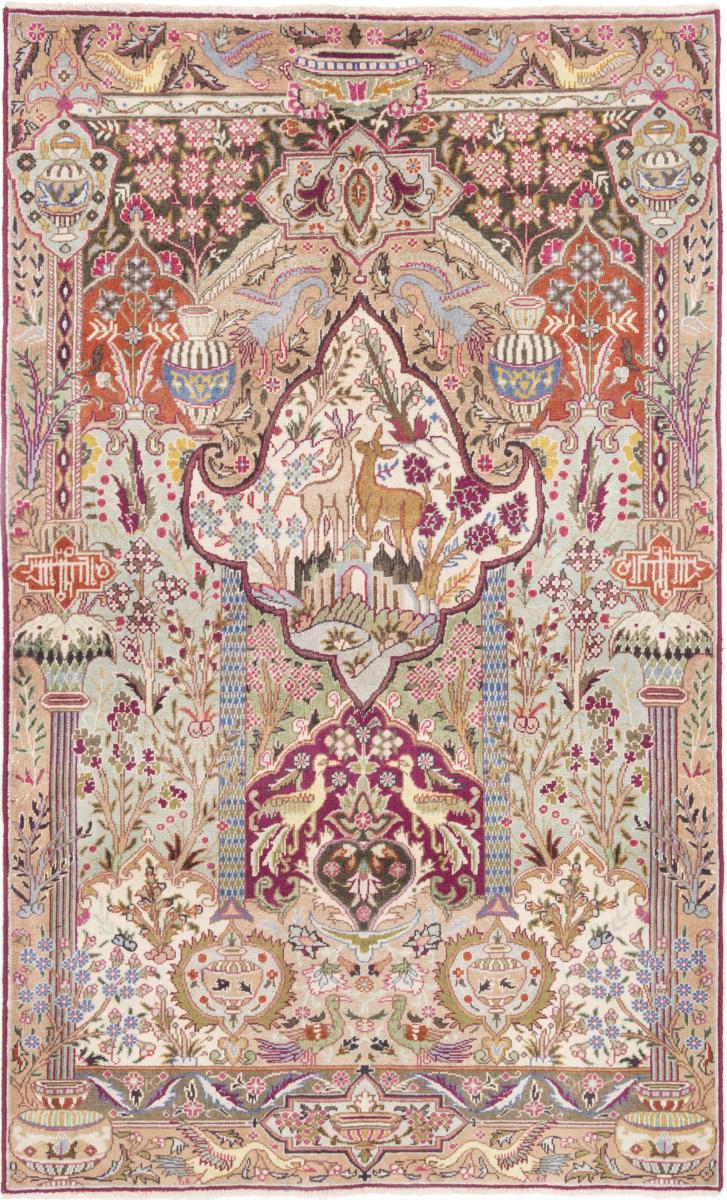 Persian Rug Kaschmar 6'4"x3'10" 6'4"x3'10", Persian Rug Knotted by hand