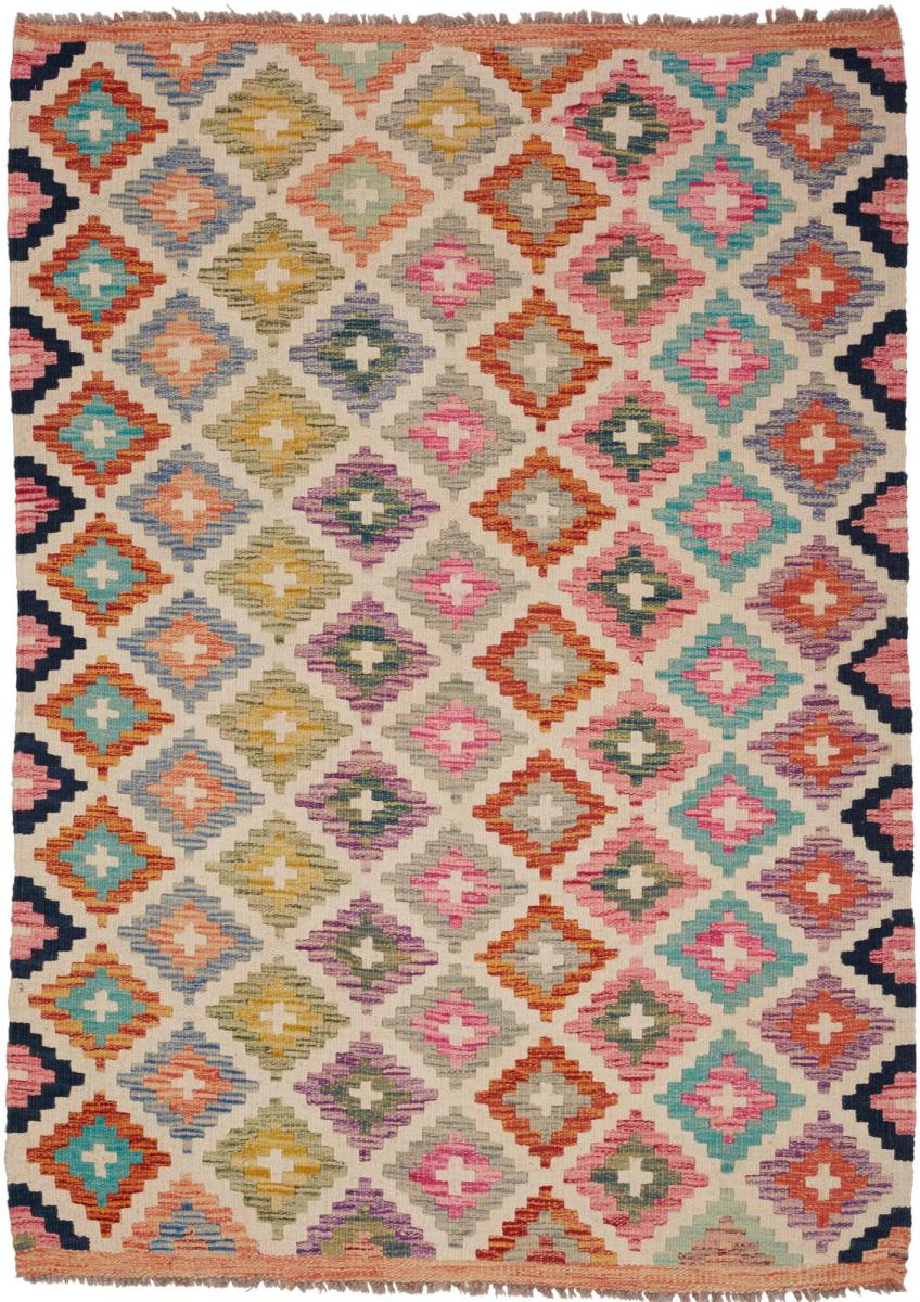 Tapete afegão Kilim Afegão 147x106 147x106, Tapete persa Tecido à mão