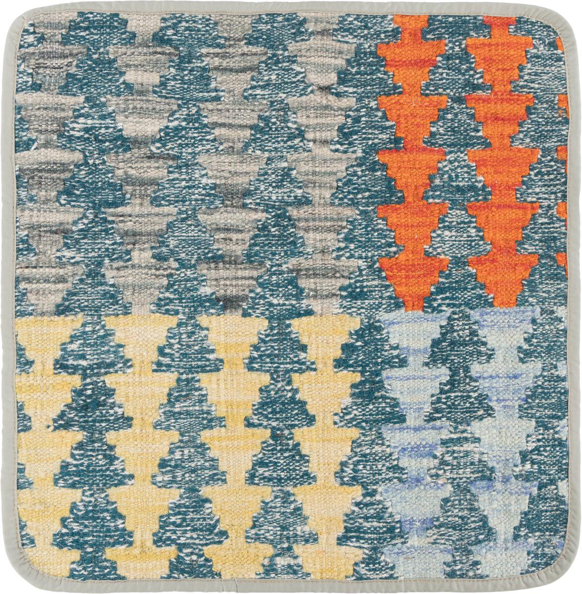 Afghanischer Teppich Kelim Afghan Kissenbezug 1'6"x1'6" 1'6"x1'6", Perserteppich Handgeknüpft