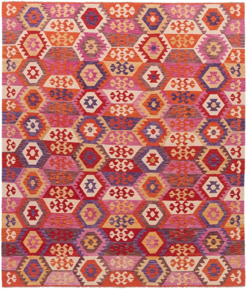 Tapete afegão Kilim Afegão 303x255 303x255, Tapete persa Tecido à mão