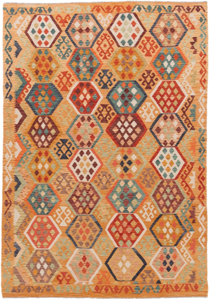 Tapis afghan Kilim Afghan 302x210 302x210, Tapis persan Tissé à la main