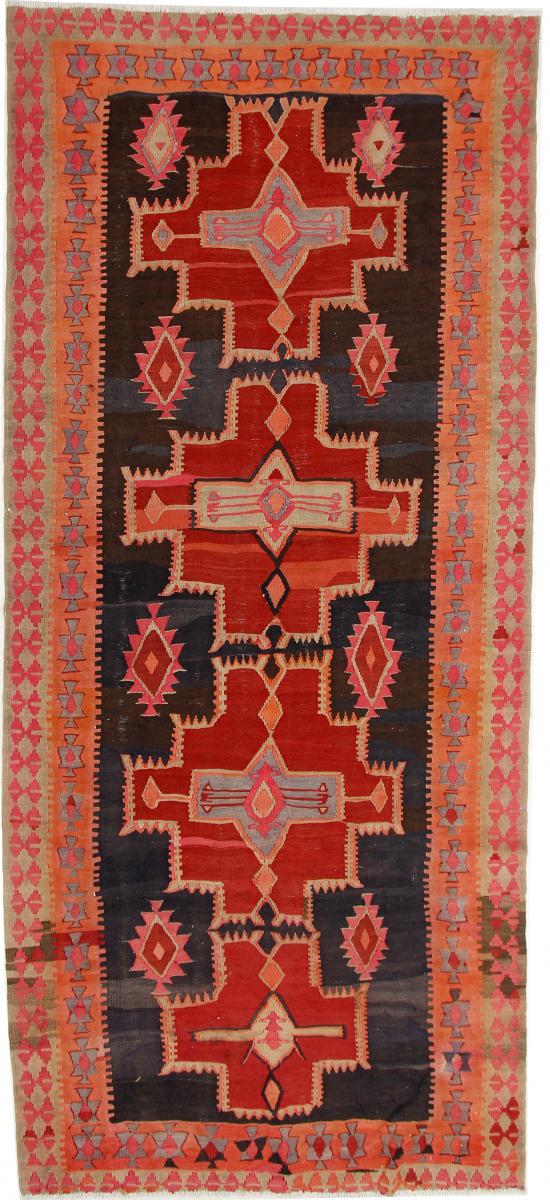 Tapete persa Kilim Fars Azerbaijan Antigo 385x174 385x174, Tapete persa Tecido à mão