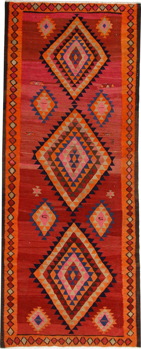 Tapete persa Kilim Fars Azerbaijan Antigo 379x146 379x146, Tapete persa Tecido à mão