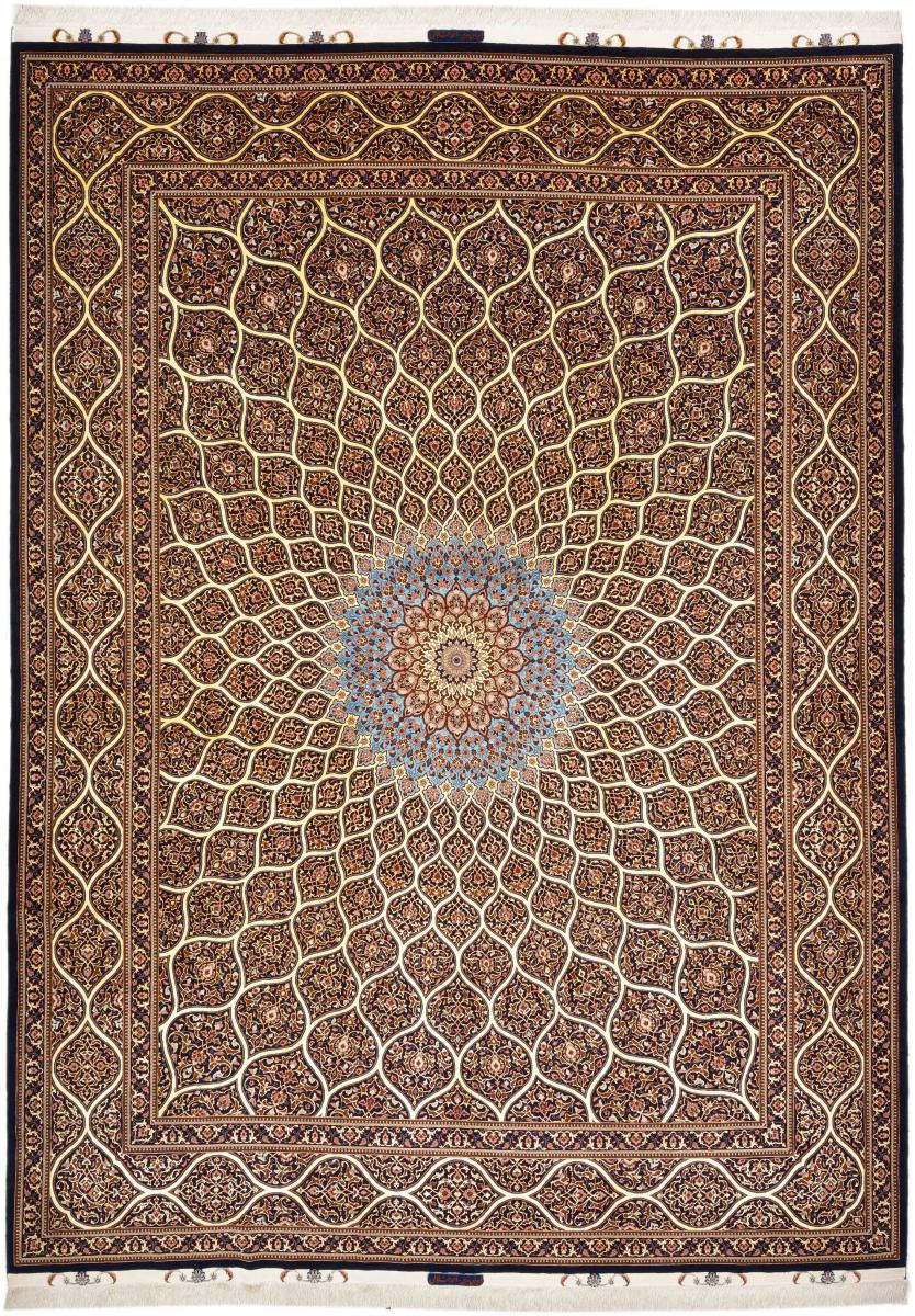 Tapete persa Tabriz 50Raj 13'5"x9'11" 13'5"x9'11", Tapete persa Atado à mão