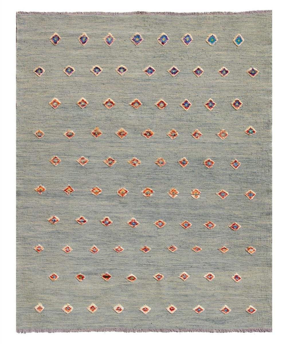 Alfombra afgana Kilim Afghan Nimbaft Edition 198x154 198x154, Alfombra persa Tejido a mano