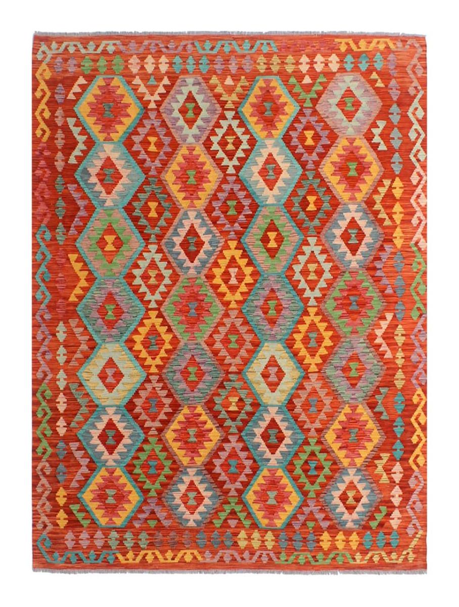 Afghan rug Kilim Afghan 8'3"x5'11" 8'3"x5'11", Persian Rug Woven by hand