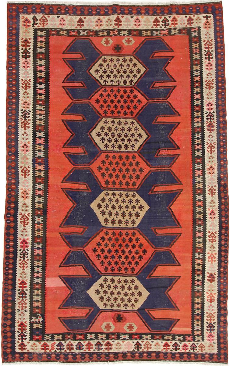 Perzsa szőnyeg Kilim Fars Azerbaijan Antik 9'10"x6'0" 9'10"x6'0", Perzsa szőnyeg szőttesek
