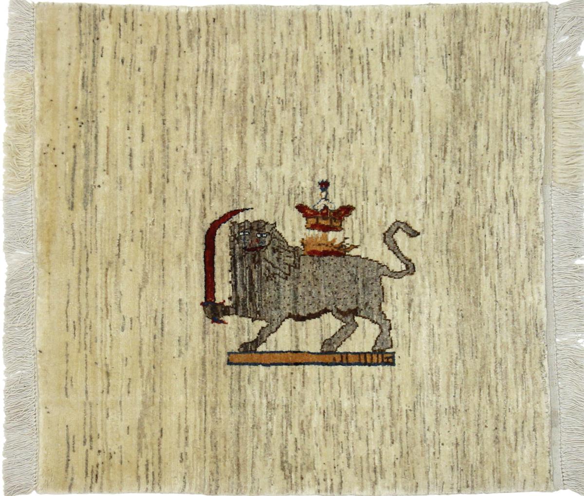 Persisk tæppe Persisk Gabbeh Loribaft 107x104 107x104, Persisk tæppe Knyttet i hånden