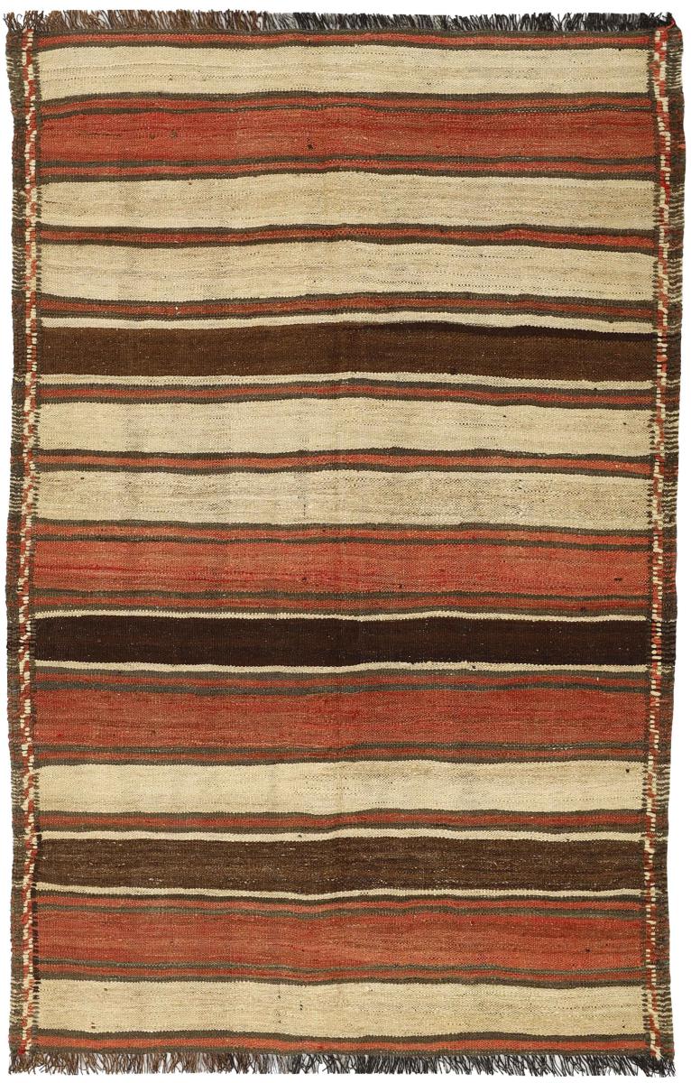 Tapete persa Kilim Fars Antigo 7'11"x5'3" 7'11"x5'3", Tapete persa Atado à mão