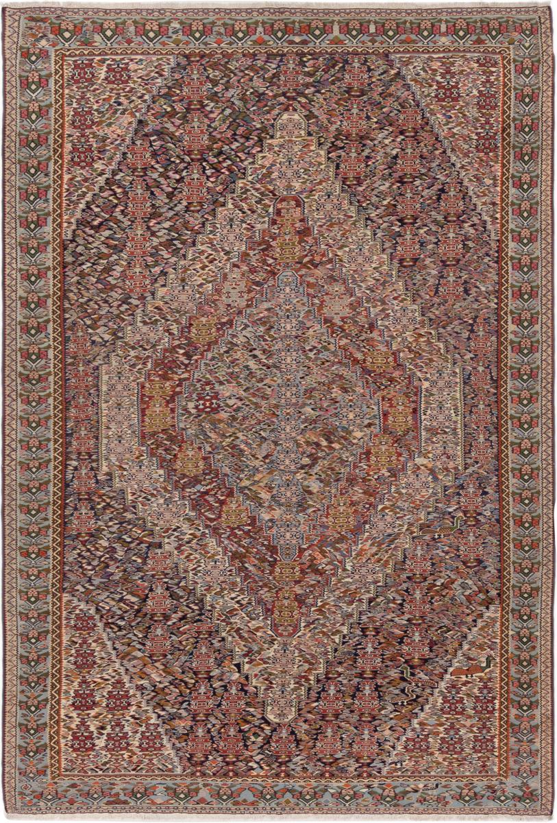 Tapete persa Kilim Senneh 307x212 307x212, Tapete persa Atado à mão