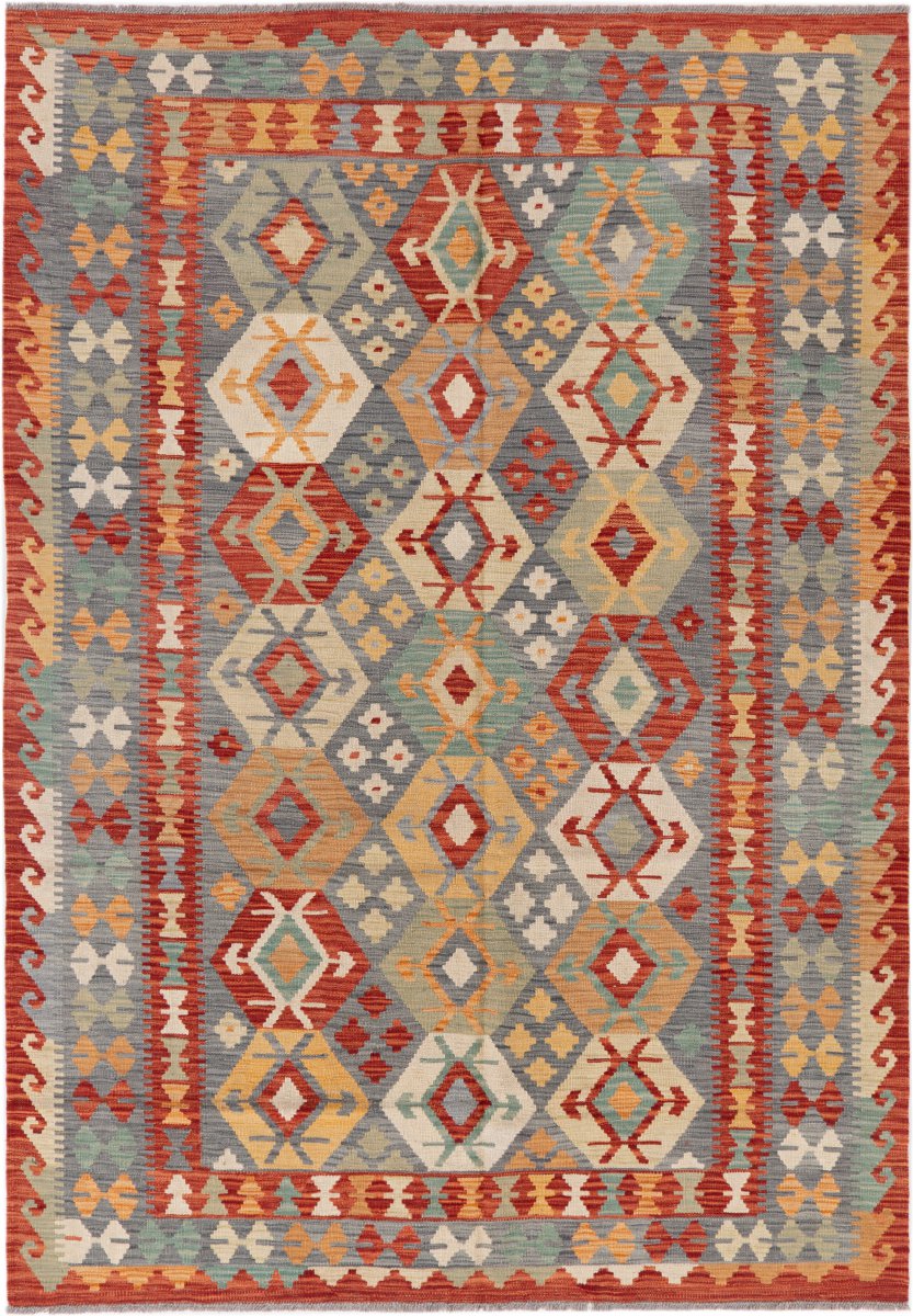 Afghaans tapijt Kilim Afghan 248x175 248x175, Perzisch tapijt Handgeweven