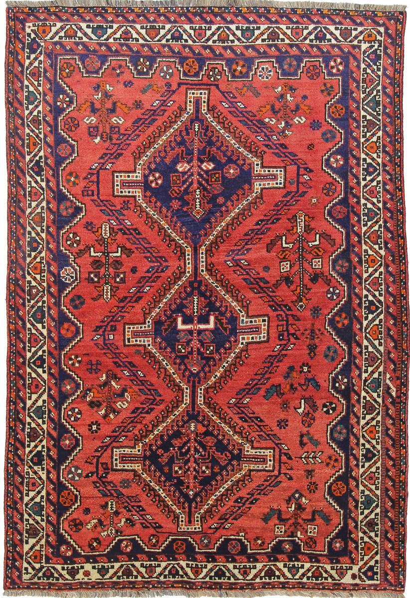 Persisk tæppe Ghashghai 261x177 261x177, Persisk tæppe Knyttet i hånden