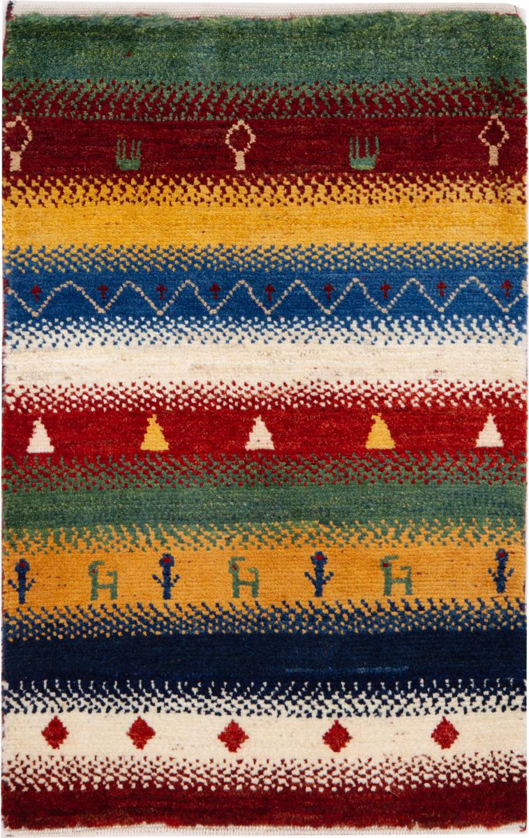 Persian Rug Persian Gabbeh Nomad 87x58 87x58, Persian Rug Knotted by hand